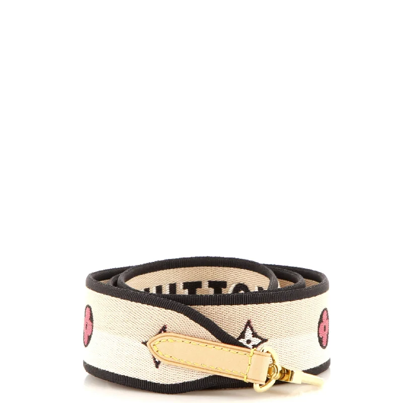 Logo Shoulder Strap Jacquard Wide