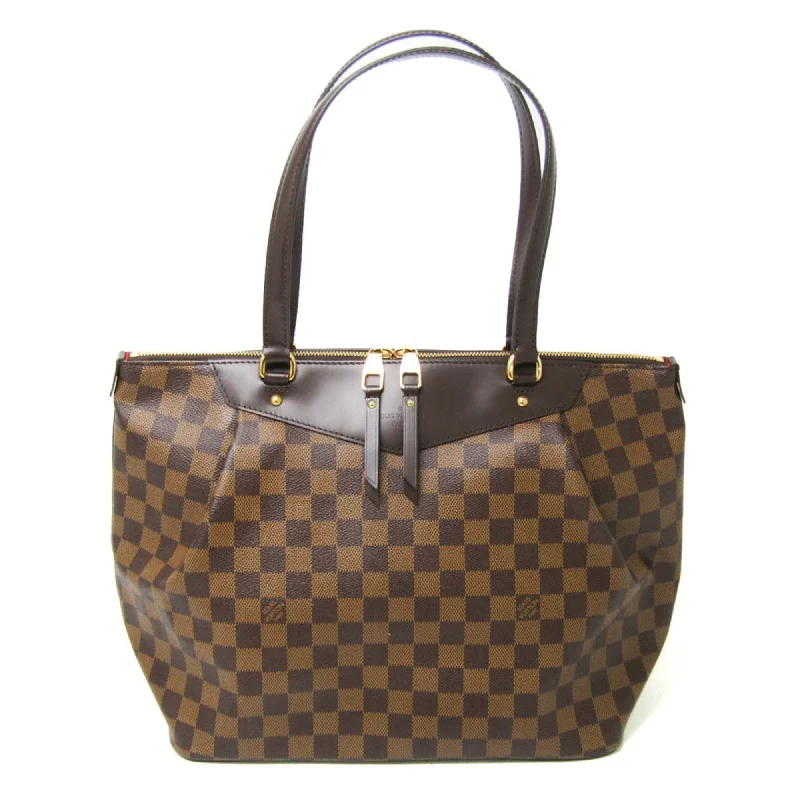 Faux Fur - Trimmed Tote Bag in White for a Cozy Winter LookLouis Vuitton Westminster  Canvas Tote Bag (Pre-Owned)