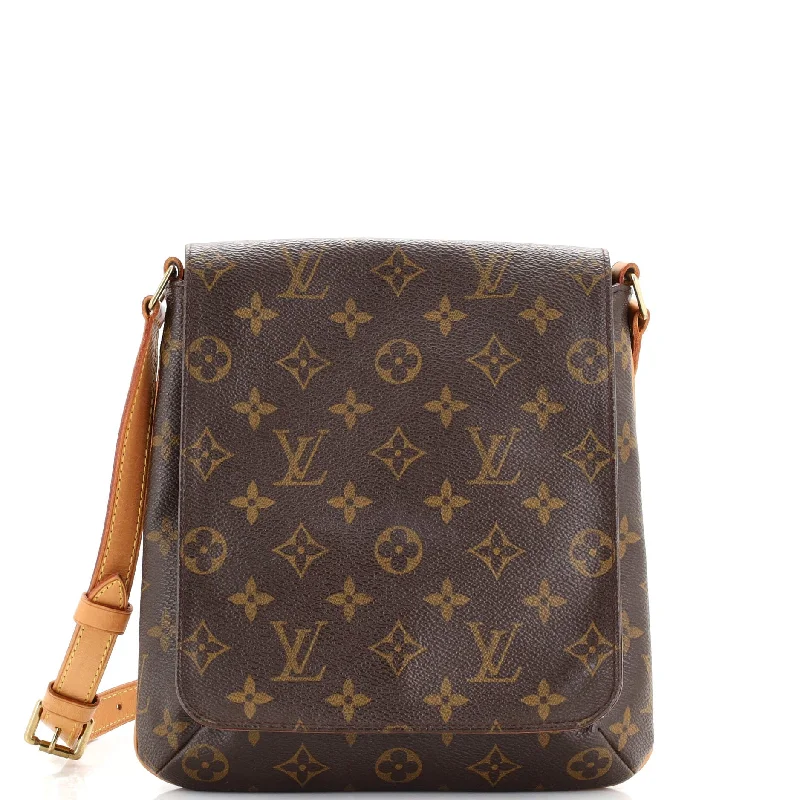 Vegan Leather Shoulder Bag in Gray for Ethical Fashion LoversMusette Salsa Handbag Monogram Canvas PM