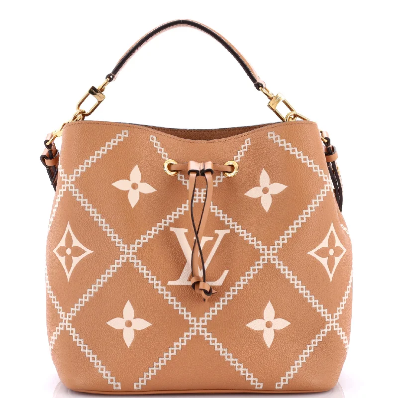 Women's Shoulder Bag with Floral Embroidery in Purple for Spring WalksWomen's Large Leather Shoulder Bag in Brown with Multiple Compartments for WorkNeoNoe Handbag Monogram Empreinte Giant Broderies MM Women's Shoulder Bag with Floral Embroidery in Purple for Spring WalksWomen's Large Leather Shoulder Bag in Brown with Multiple Compartments for WorkNeoNoe Handbag Monogram Empreinte Giant Broderies MM