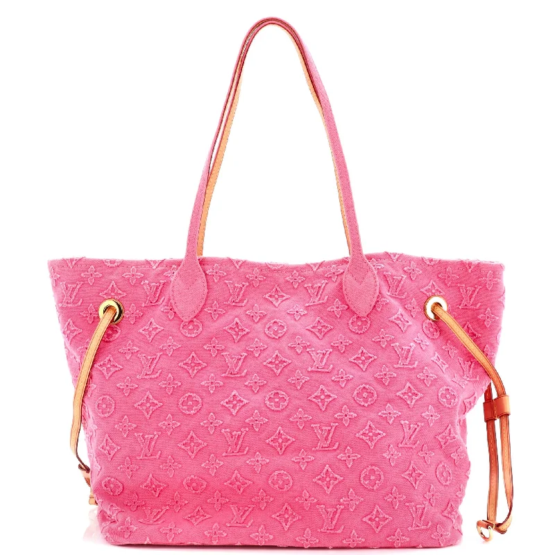Neverfull Tote Monogram Stonewashed Denim MM