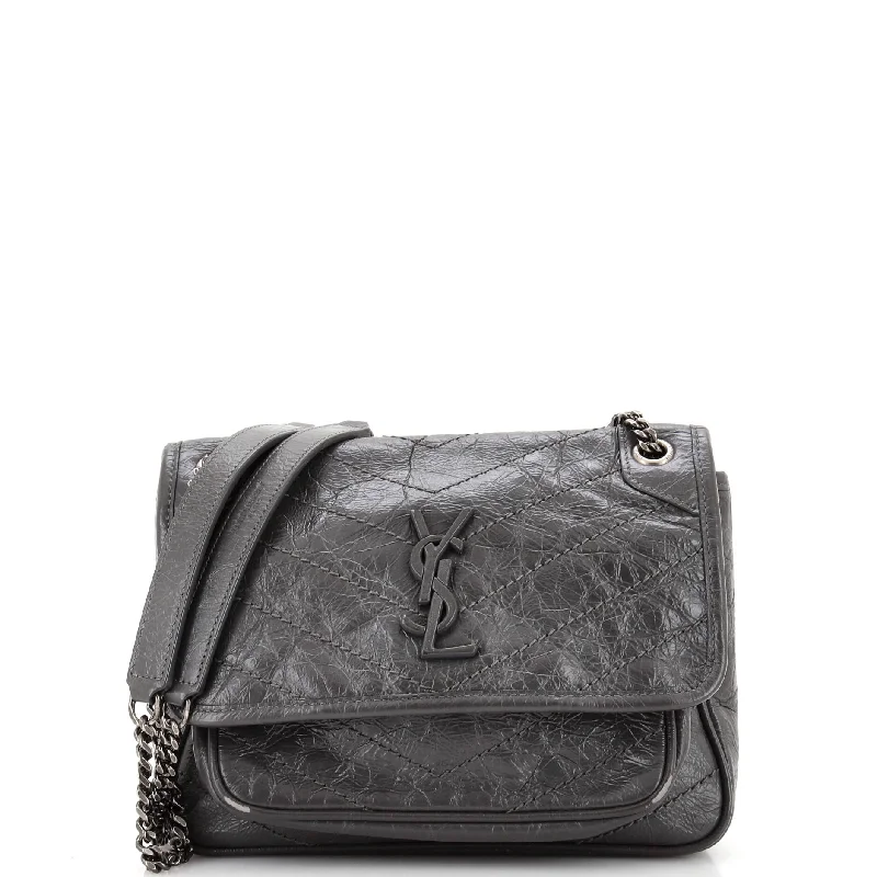 Suede Shoulder Bag in Pink with Tassel Accents for Casual OutingsNiki Chain Flap Bag Matelasse Chevron Leather Baby
