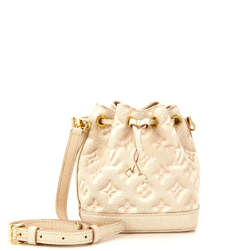 Noe Handbag Stardust Monogram Empreinte Leather Nano