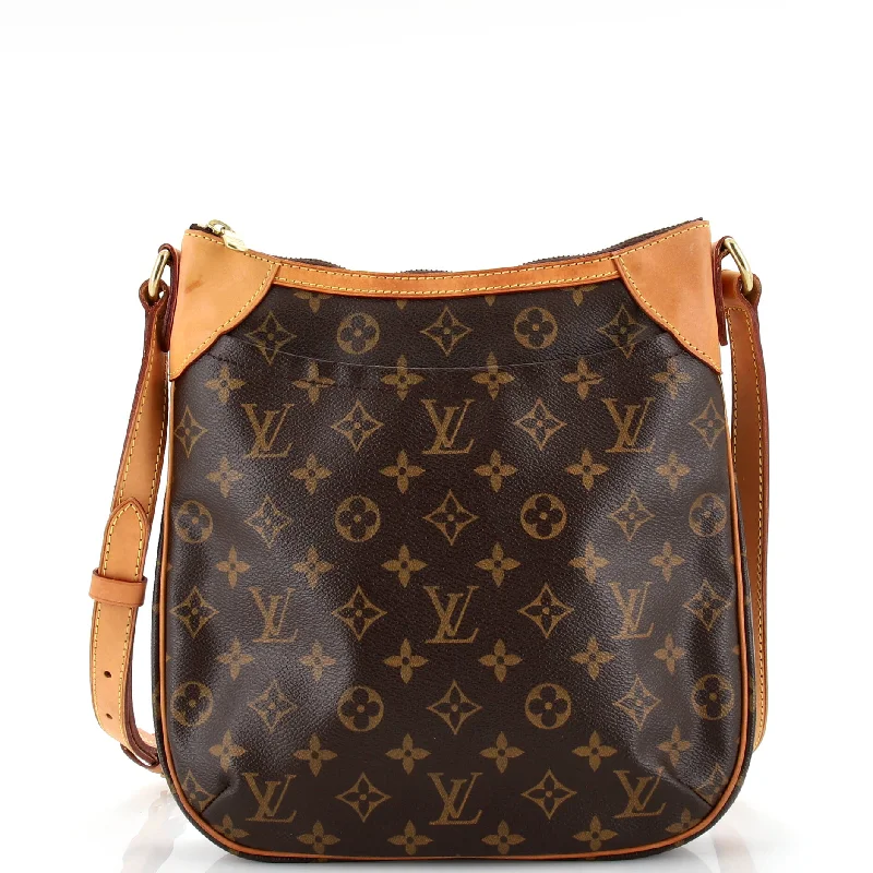 Vegan Leather Shoulder Bag in Gray for Ethical Fashion LoversOdeon Handbag Monogram Canvas PM Vegan Leather Shoulder Bag in Gray for Ethical Fashion LoversOdeon Handbag Monogram Canvas PM