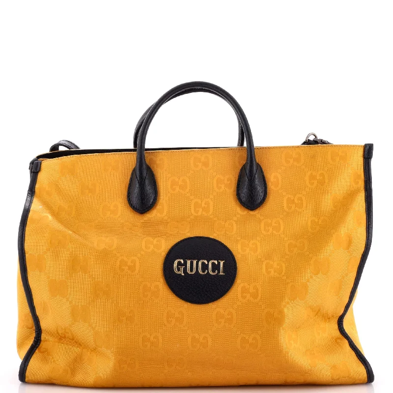 Waterproof Tote Bag in Yellow for Outdoor Activities in Wet WeatherOff The Grid Tote GG Econyl