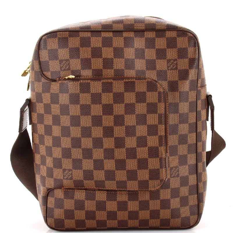 Women's Large Leather Shoulder Bag in Brown with Multiple Compartments for WorkOlav Handbag Damier MM Women's Large Leather Shoulder Bag in Brown with Multiple Compartments for WorkOlav Handbag Damier MM