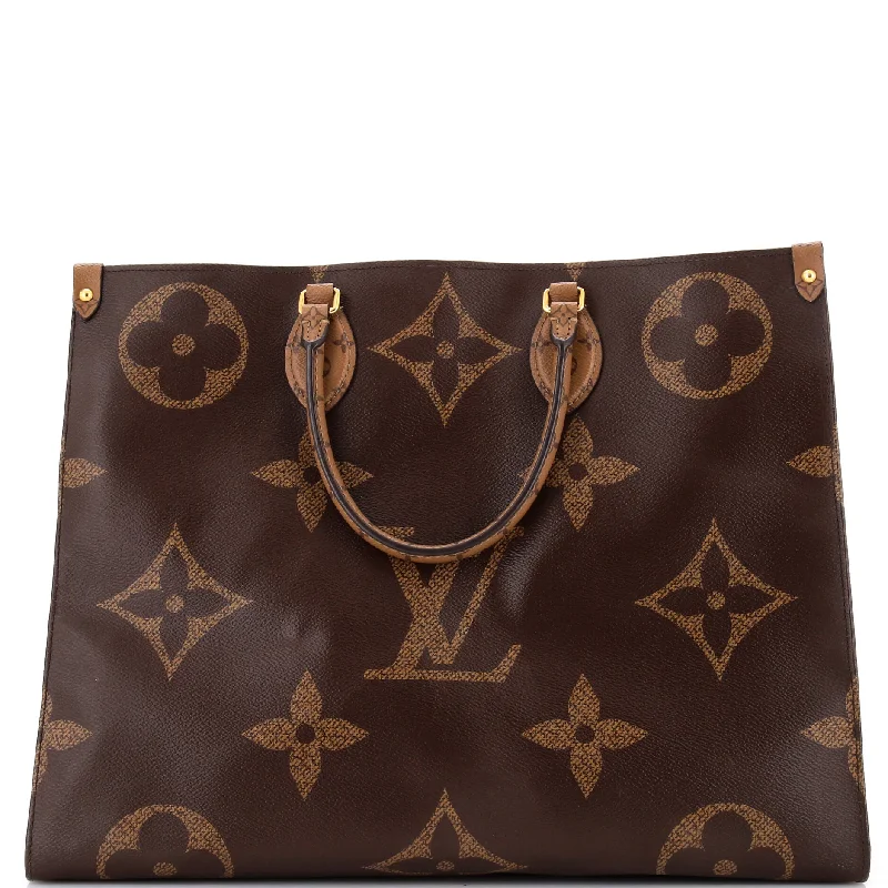 Monogrammed Tote Bag in Brown Leather with Personalized Initials for a Custom and Elegant TouchWomen's Tote Bag with Magnetic Closure in Orange for Easy Access on the GoOnTheGo Tote Reverse Monogram Giant GM Monogrammed Tote Bag in Brown Leather with Personalized Initials for a Custom and Elegant TouchWomen's Tote Bag with Magnetic Closure in Orange for Easy Access on the GoOnTheGo Tote Reverse Monogram Giant GM