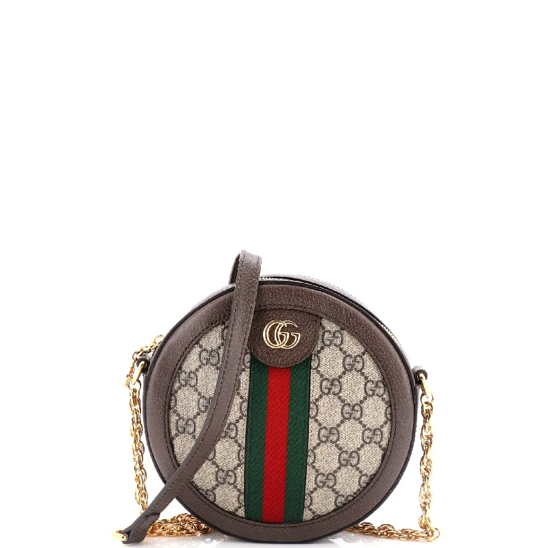 Pvc Shoulder Bag in Clear with Glitter for a Fun and Modern LookOphidia Round Shoulder Bag GG Coated Canvas Mini Pvc Shoulder Bag in Clear with Glitter for a Fun and Modern LookOphidia Round Shoulder Bag GG Coated Canvas Mini