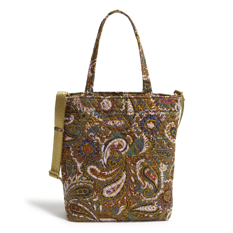 Quilted Tote Bag in Cream with Silver Hardware for a Classic and Sophisticated StyleOutlet Cotton Large North South Tote Quilted Tote Bag in Cream with Silver Hardware for a Classic and Sophisticated StyleOutlet Cotton Large North South Tote