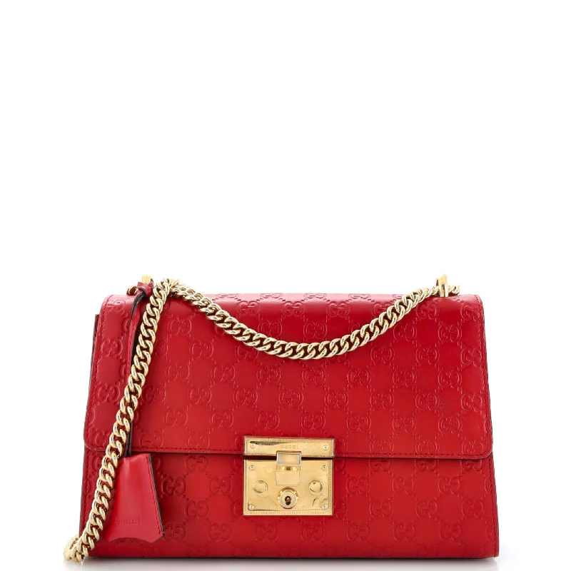 Crossbody Shoulder Bag in Black Leather with Gold Hardware for Night OutsPadlock Shoulder Bag Guccissima Leather Medium Crossbody Shoulder Bag in Black Leather with Gold Hardware for Night OutsPadlock Shoulder Bag Guccissima Leather Medium