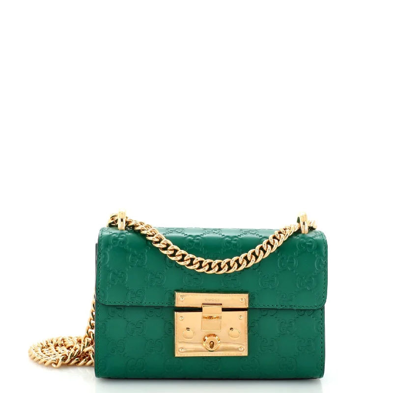 Shoulder Bag with Chain Strap in Silver for a Trendy AppearancePadlock Shoulder Bag Guccissima Leather Small Shoulder Bag with Chain Strap in Silver for a Trendy AppearancePadlock Shoulder Bag Guccissima Leather Small