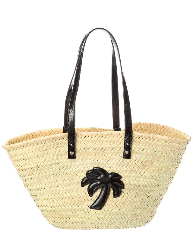 Women's Tote Bag with Detachable Pouch in Purple for Added ConvenienceGeometric - Printed Tote Bag in Multicolor for a Contemporary and Trendy OutfitPalm Angels Palm Applique Straw & Leather Tote Women's Tote Bag with Detachable Pouch in Purple for Added ConvenienceGeometric - Printed Tote Bag in Multicolor for a Contemporary and Trendy OutfitPalm Angels Palm Applique Straw & Leather Tote