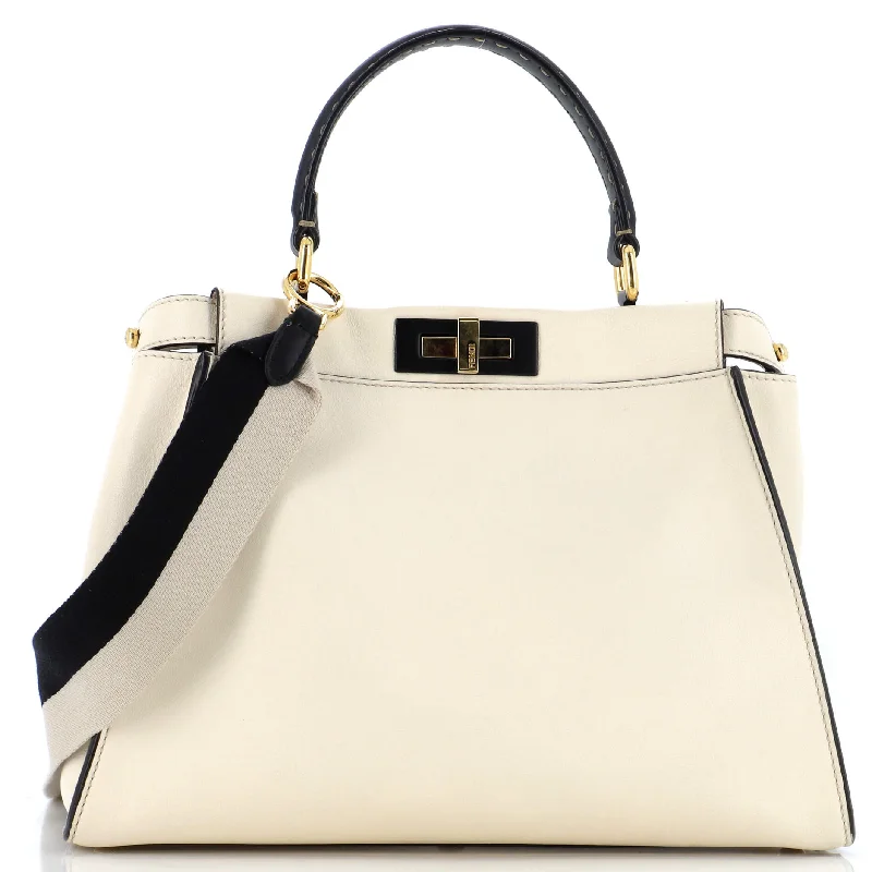 Peekaboo Bag Rigid Leather with Strap You Shoulder Strap Regular