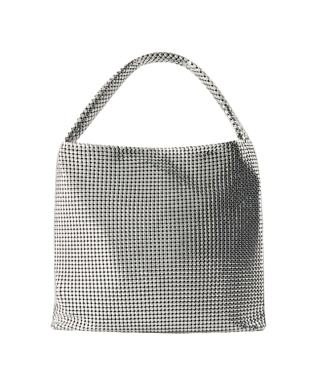 Pixel Tote Bag - Paco Rabanne - Aluminum - Silver