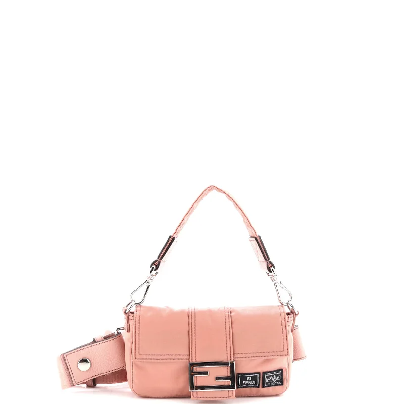 Printed Silk Shoulder Bag in Red for a Pop of ColorPorter Baguette Bag Nylon Mini