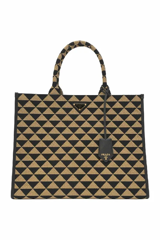 Monogrammed Tote Bag in Brown Leather with Personalized Initials for a Custom and Elegant Touch[WB6068] Prada | Tote Bag