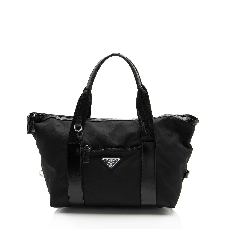 Women's Tote Bag with Inner Compartments in Gray for Organizing Everyday EssentialsPatchwork Tote Bag in Denim with Vintage - Inspired Designs for a Retro AppealPrada Tessuto Tote Women's Tote Bag with Inner Compartments in Gray for Organizing Everyday EssentialsPatchwork Tote Bag in Denim with Vintage - Inspired Designs for a Retro AppealPrada Tessuto Tote
