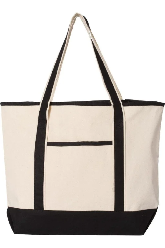 Medium - Sized Canvas Tote Bag in Navy Blue with Striped Pattern for a Nautical - Inspired LookQ-Tees 34.6L Large Canvas Deluxe Tote Medium - Sized Canvas Tote Bag in Navy Blue with Striped Pattern for a Nautical - Inspired LookQ-Tees 34.6L Large Canvas Deluxe Tote