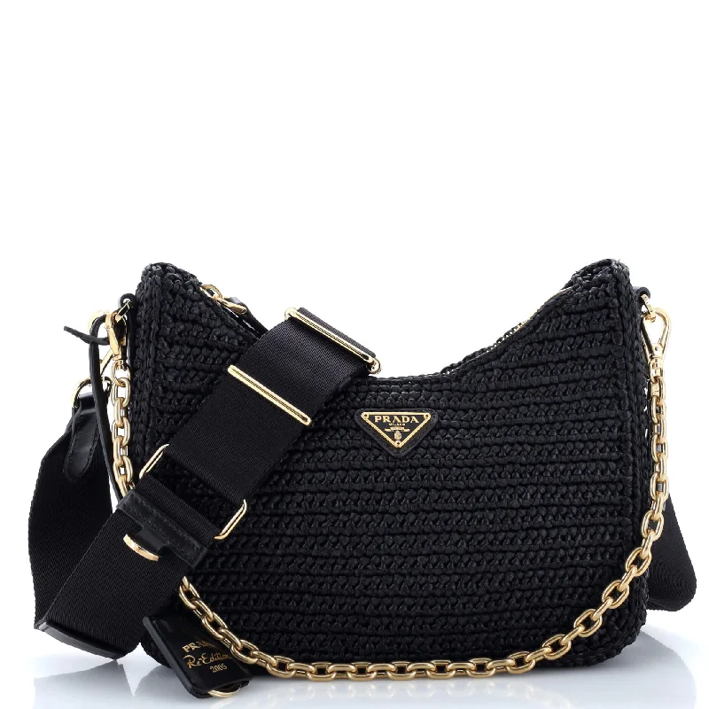 Re-Edition 2005 Shoulder Bag Raffia Small