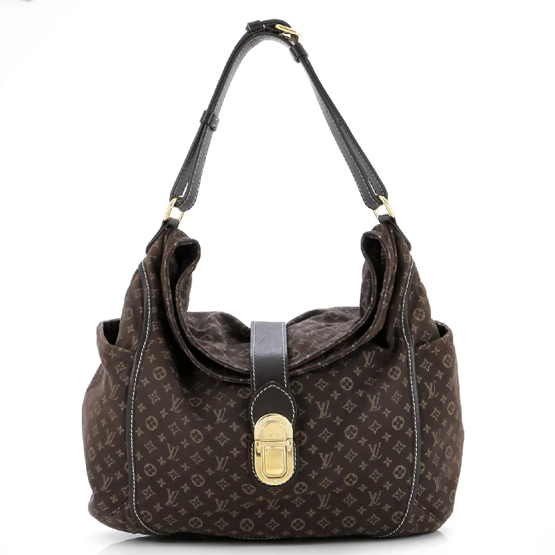 Women's Shoulder Bag with Fringe Details in Brown for a Bohemian StyleRomance Handbag Monogram Idylle Women's Shoulder Bag with Fringe Details in Brown for a Bohemian StyleRomance Handbag Monogram Idylle