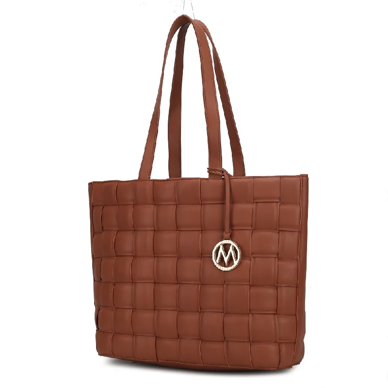 Linen Tote Bag in Natural Beige with Braided Details for a Rustic Summer EnsembleRowan Woven Vegan Leather Women’s Tote Bag Linen Tote Bag in Natural Beige with Braided Details for a Rustic Summer EnsembleRowan Woven Vegan Leather Women’s Tote Bag