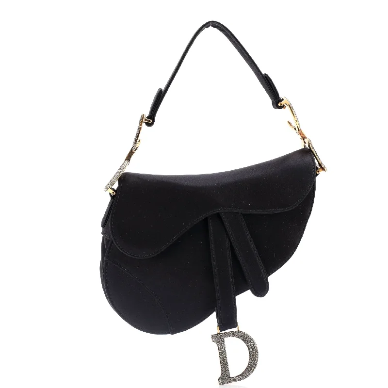 Vegan Leather Shoulder Bag in Gray for Ethical Fashion LoversSaddle Handbag Satin with Crystals Mini Vegan Leather Shoulder Bag in Gray for Ethical Fashion LoversSaddle Handbag Satin with Crystals Mini