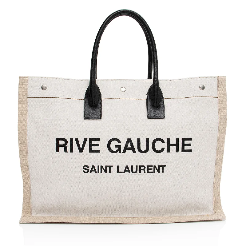 Small Vegan Leather Tote Bag in Blush Pink with Gold - Tone Hardware for a Feminine and Stylish AccessoryFaux Fur - Trimmed Tote Bag in White for a Cozy Winter LookSaint Laurent Canvas Calfskin Rive Gauche Large Tote Small Vegan Leather Tote Bag in Blush Pink with Gold - Tone Hardware for a Feminine and Stylish AccessoryFaux Fur - Trimmed Tote Bag in White for a Cozy Winter LookSaint Laurent Canvas Calfskin Rive Gauche Large Tote