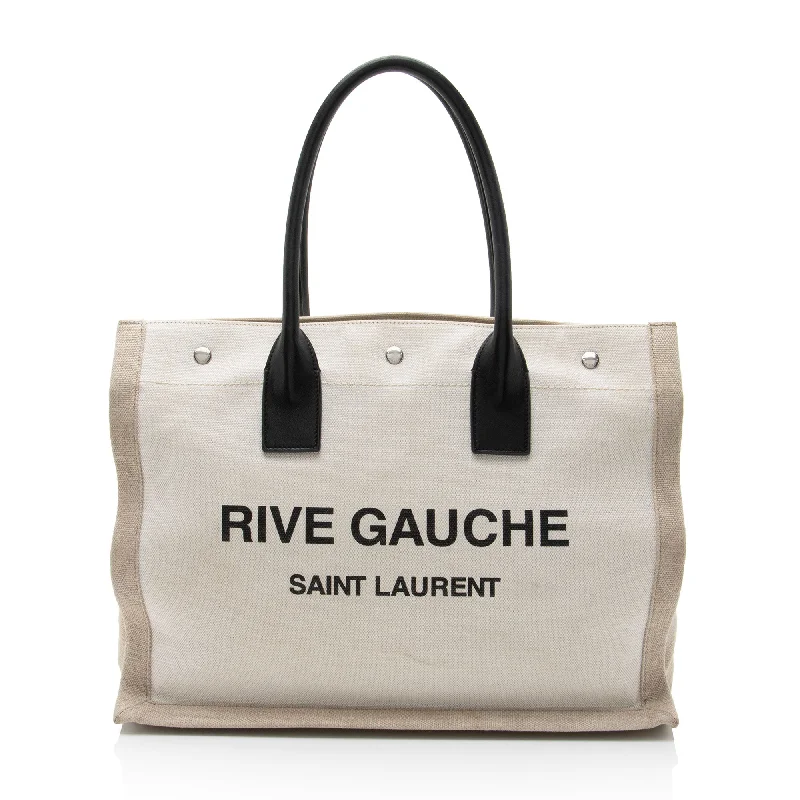Embroidered Tote Bag in Beige with Floral Motifs for a Boho - Chic VibeMedium - Sized Canvas Tote Bag in Navy Blue with Striped Pattern for a Nautical - Inspired LookSaint Laurent Canvas Calfskin Rive Gauche Small Tote Embroidered Tote Bag in Beige with Floral Motifs for a Boho - Chic VibeMedium - Sized Canvas Tote Bag in Navy Blue with Striped Pattern for a Nautical - Inspired LookSaint Laurent Canvas Calfskin Rive Gauche Small Tote