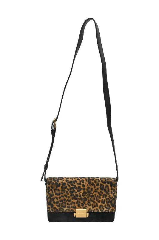 Women's Large Leather Shoulder Bag in Brown with Multiple Compartments for Work[WB5471] Saint Laurent | Cross-Body Bag