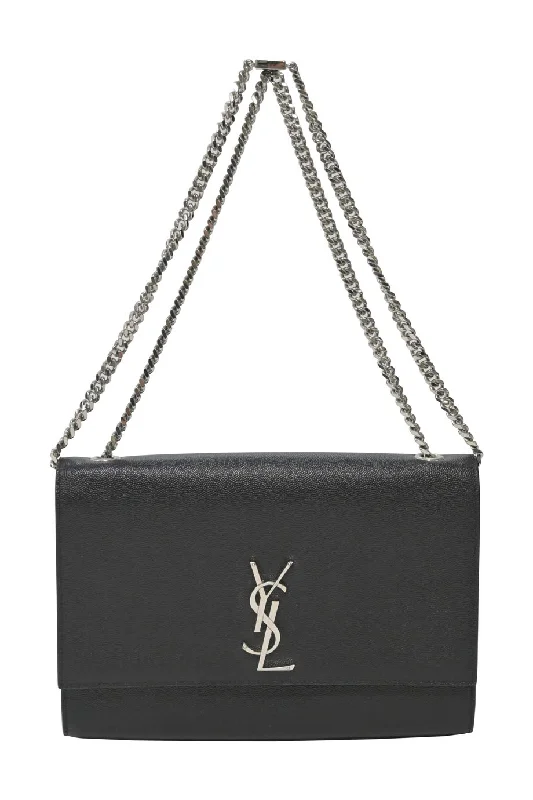 Women's Large Leather Shoulder Bag in Brown with Multiple Compartments for Work[WB5521] Saint Laurent | Cross-Body Bag