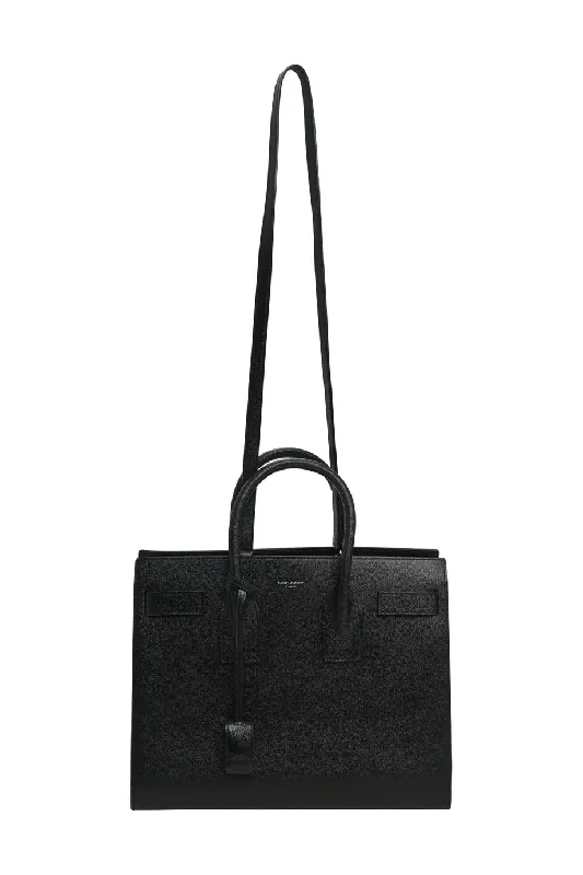 Faux Fur - Trimmed Tote Bag in White for a Cozy Winter Look[WB5808] Saint Laurent | Tote Bag