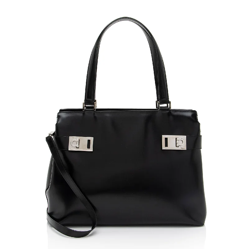 Medium - Sized Canvas Tote Bag in Navy Blue with Striped Pattern for a Nautical - Inspired LookTote Bag with RFID - Blocking Pocket in Black for Protecting Your Cards and InformationSalvatore Ferragamo Leather Gancini Buckle Tote Medium - Sized Canvas Tote Bag in Navy Blue with Striped Pattern for a Nautical - Inspired LookTote Bag with RFID - Blocking Pocket in Black for Protecting Your Cards and InformationSalvatore Ferragamo Leather Gancini Buckle Tote