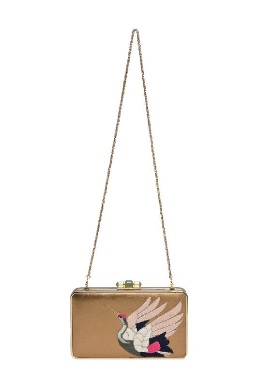 Vegan Leather Shoulder Bag in Gray for Ethical Fashion Lovers[WB5535] Shanghai Tang | Cross-Body Bag