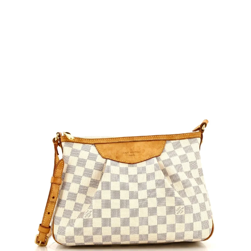 Crossbody Shoulder Bag in Black Leather with Gold Hardware for Night OutsSiracusa Handbag Damier PM Crossbody Shoulder Bag in Black Leather with Gold Hardware for Night OutsSiracusa Handbag Damier PM