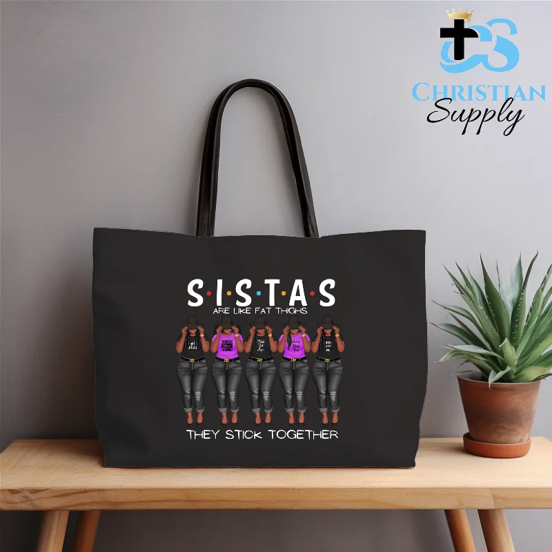 Oversized Jute Tote Bag in Natural Color with Rope Handles for a Beach VacationSistas are Like Fat Thighs They Stick Together Purple Tote Bag Oversized Jute Tote Bag in Natural Color with Rope Handles for a Beach VacationSistas are Like Fat Thighs They Stick Together Purple Tote Bag