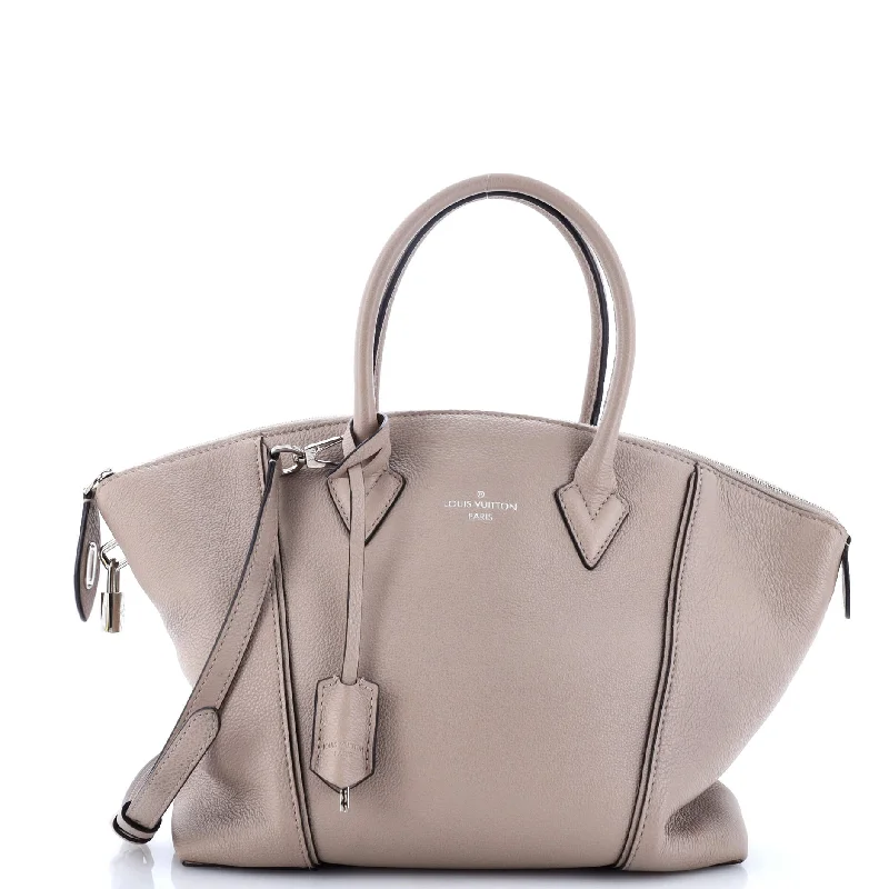 Women's Large Leather Shoulder Bag in Brown with Multiple Compartments for WorkSoft Lockit Handbag Leather PM Women's Large Leather Shoulder Bag in Brown with Multiple Compartments for WorkSoft Lockit Handbag Leather PM