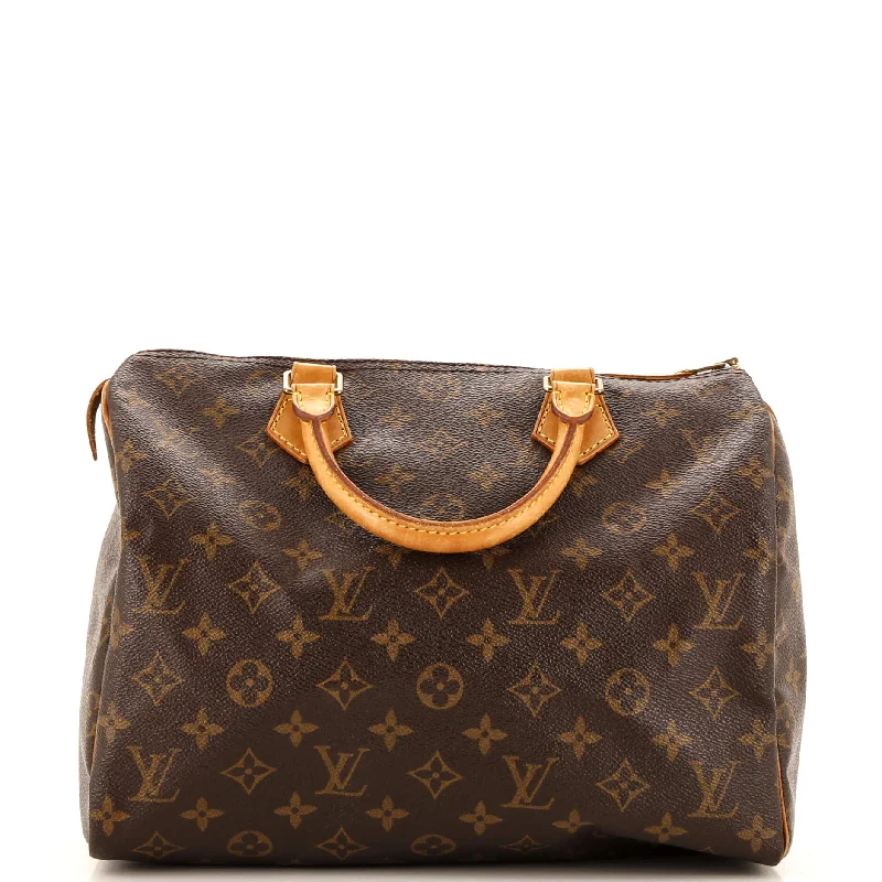 Shoulder Bag with Geometric Pattern in Multicolor for a Contemporary StyleSpeedy Handbag Monogram Canvas 30 Shoulder Bag with Geometric Pattern in Multicolor for a Contemporary StyleSpeedy Handbag Monogram Canvas 30