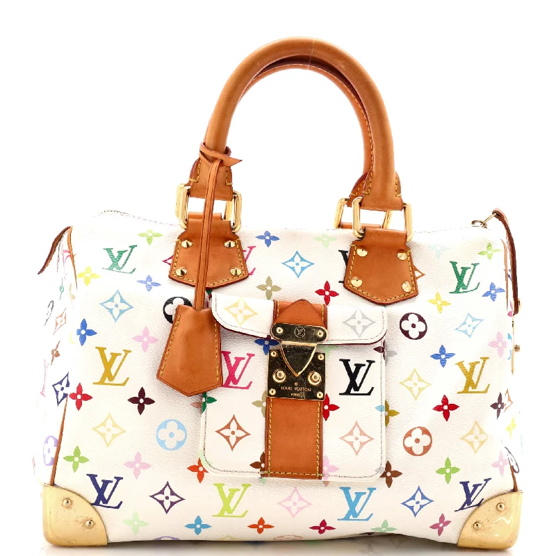Vegan Leather Shoulder Bag in Gray for Ethical Fashion LoversSpeedy Handbag Monogram Multicolor 30 Vegan Leather Shoulder Bag in Gray for Ethical Fashion LoversSpeedy Handbag Monogram Multicolor 30