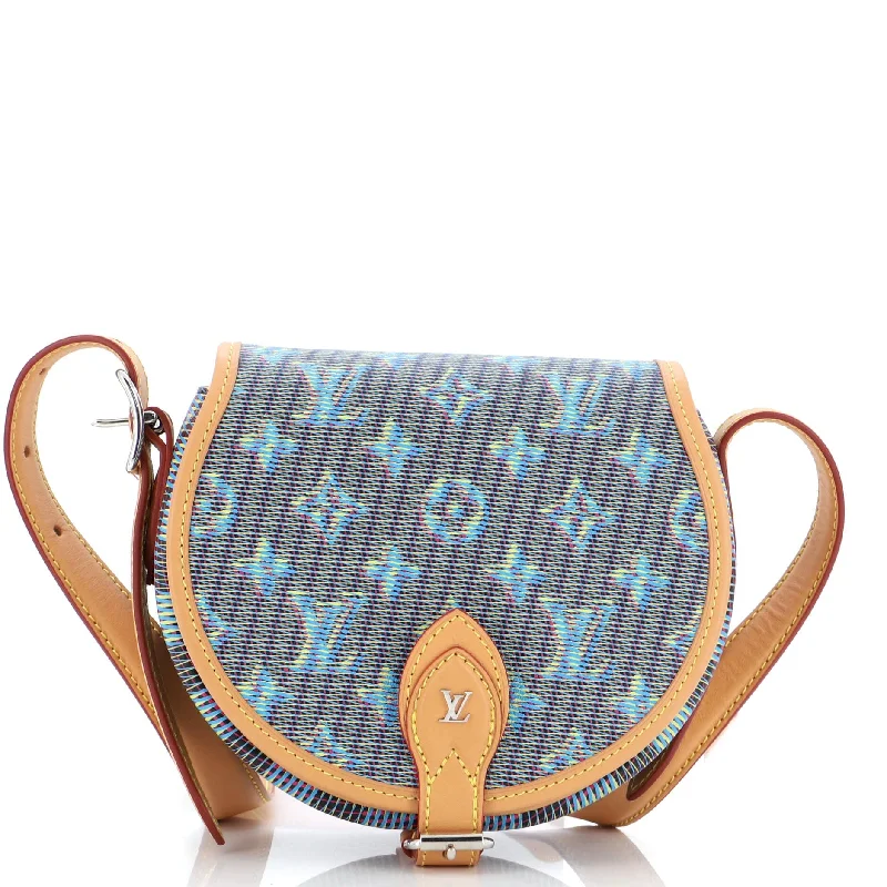 Women's Canvas Shoulder Bag in Navy with Striped Pattern for Beach TripsTambourin NM Handbag Damier Monogram LV Pop Canvas Women's Canvas Shoulder Bag in Navy with Striped Pattern for Beach TripsTambourin NM Handbag Damier Monogram LV Pop Canvas