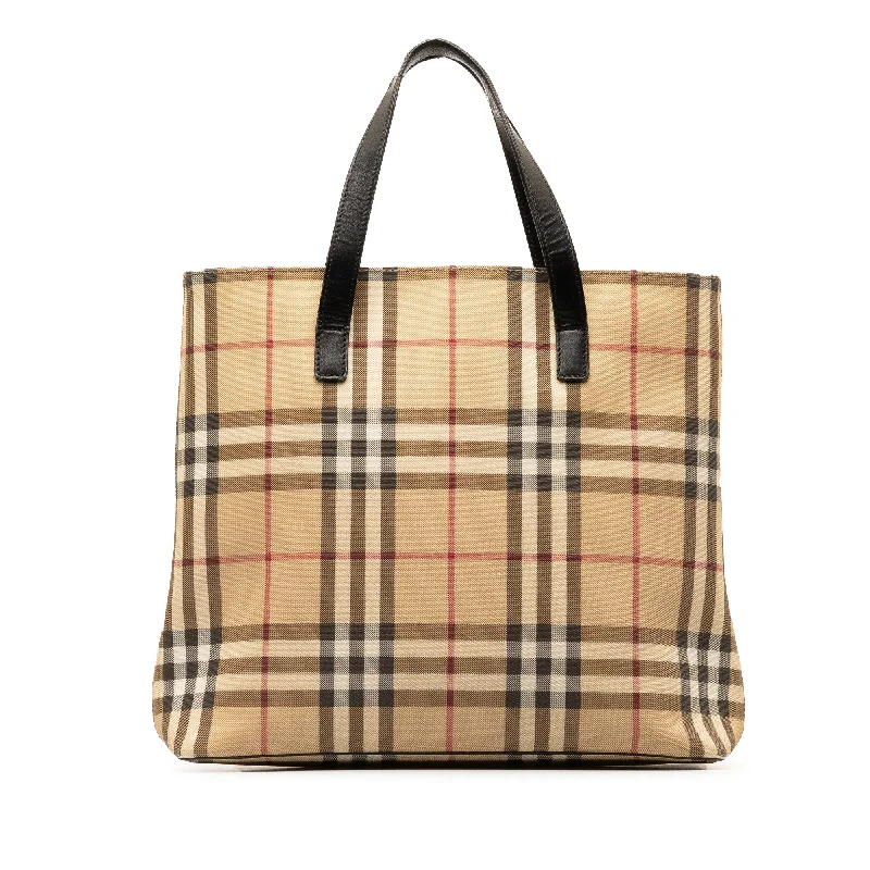 Small Vegan Leather Tote Bag in Blush Pink with Gold - Tone Hardware for a Feminine and Stylish AccessoryTan Burberry House Check Tote Small Vegan Leather Tote Bag in Blush Pink with Gold - Tone Hardware for a Feminine and Stylish AccessoryTan Burberry House Check Tote