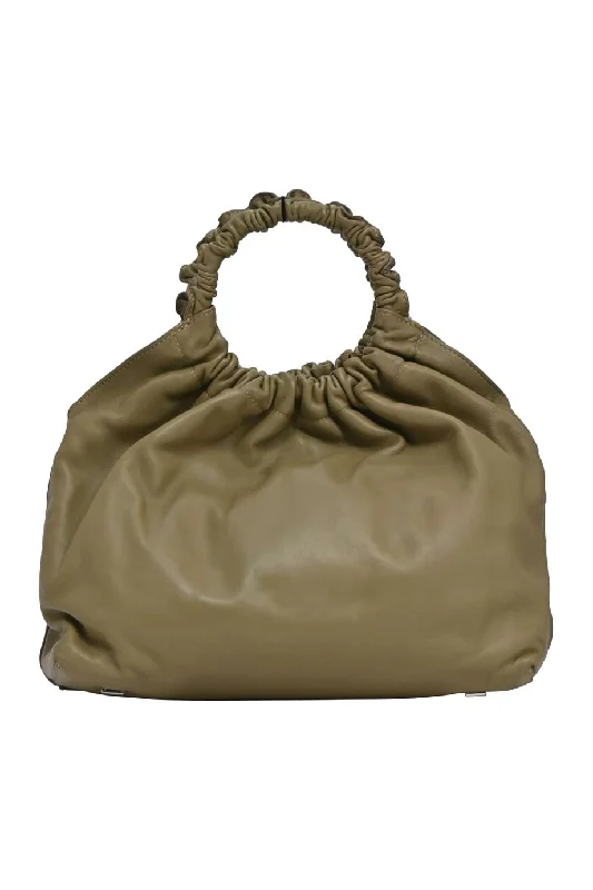 Canvas and Leather Combo Shoulder Bag in Tan for a Rustic Look[WB5564] The Row | Cross-Body Bag