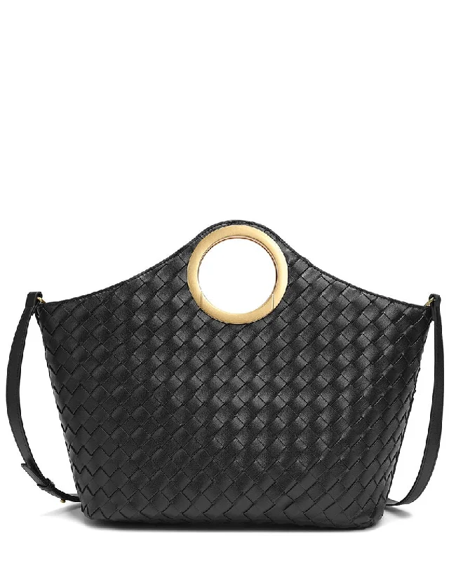 Large Capacity Genuine Leather Women's Tote Bag in Black for Work and CommutingWomen's Tote Bag with Inner Compartments in Gray for Organizing Everyday EssentialsTiffany & Fred Paris Hand Woven-Leather Tote Large Capacity Genuine Leather Women's Tote Bag in Black for Work and CommutingWomen's Tote Bag with Inner Compartments in Gray for Organizing Everyday EssentialsTiffany & Fred Paris Hand Woven-Leather Tote