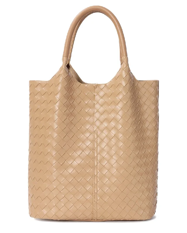 Women's Printed Tote Bag in Floral Patterns for a Spring - Themed Shopping TripTiffany & Fred Paris Woven Leather Tote Women's Printed Tote Bag in Floral Patterns for a Spring - Themed Shopping TripTiffany & Fred Paris Woven Leather Tote