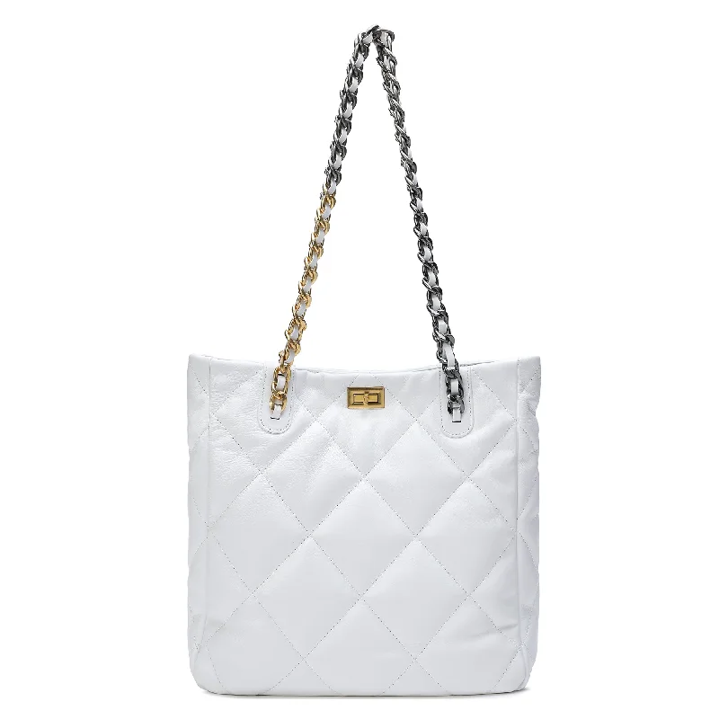 Linen Tote Bag in Natural Beige with Braided Details for a Rustic Summer EnsembleTiffany & Fred Quilted Sheepskin Leather Tote/ Shoulder Bag Linen Tote Bag in Natural Beige with Braided Details for a Rustic Summer EnsembleTiffany & Fred Quilted Sheepskin Leather Tote/ Shoulder Bag
