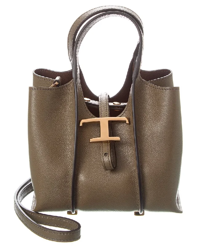 Geometric - Printed Tote Bag in Multicolor for a Contemporary and Trendy OutfitMonogrammed Tote Bag in Brown Leather with Personalized Initials for a Custom and Elegant TouchTOD’s T Timeless Leather Tote Geometric - Printed Tote Bag in Multicolor for a Contemporary and Trendy OutfitMonogrammed Tote Bag in Brown Leather with Personalized Initials for a Custom and Elegant TouchTOD’s T Timeless Leather Tote