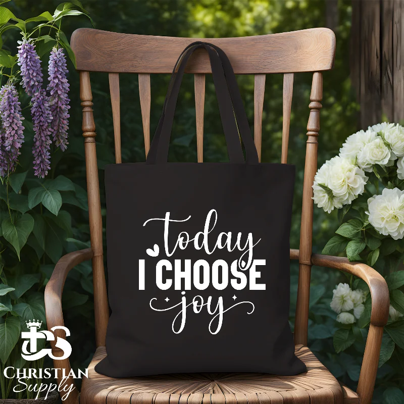 Women's Tote Bag with Inner Compartments in Gray for Organizing Everyday EssentialsToday I Choose Joy Tote Bag Women's Tote Bag with Inner Compartments in Gray for Organizing Everyday EssentialsToday I Choose Joy Tote Bag