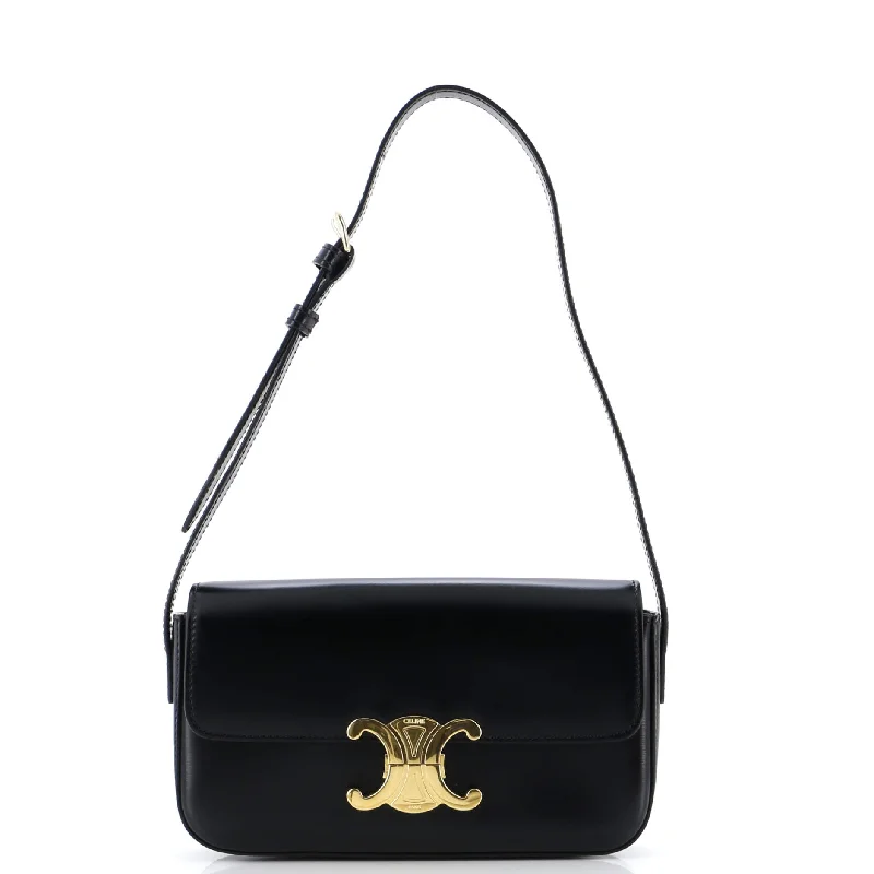 Metallic Shoulder Bag in Gold for Special OccasionsTriomphe East-West Shoulder Bag Smooth Calfskin Metallic Shoulder Bag in Gold for Special OccasionsTriomphe East-West Shoulder Bag Smooth Calfskin