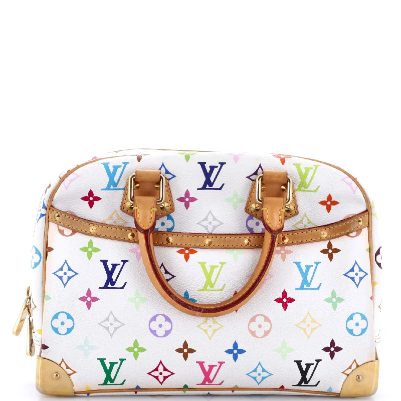 Women's Shoulder Bag with Zippered Pockets in Orange for SafetyTrouville Handbag Monogram Multicolor Women's Shoulder Bag with Zippered Pockets in Orange for SafetyTrouville Handbag Monogram Multicolor