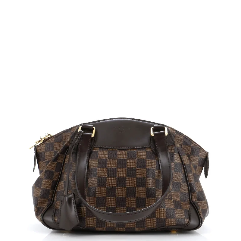 Pvc Shoulder Bag in Clear with Glitter for a Fun and Modern LookVerona Handbag Damier PM