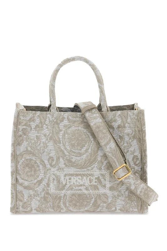 Large Capacity Genuine Leather Women's Tote Bag in Black for Work and CommutingTote Bag with RFID - Blocking Pocket in Black for Protecting Your Cards and InformationVersace Women's Athena Barocco Tote Bag Large Capacity Genuine Leather Women's Tote Bag in Black for Work and CommutingTote Bag with RFID - Blocking Pocket in Black for Protecting Your Cards and InformationVersace Women's Athena Barocco Tote Bag